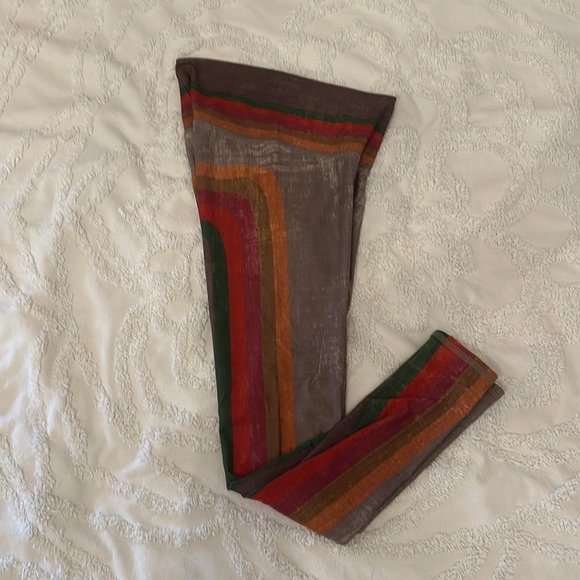 Niyama Sol extra long Retro print leggings, size M. ❤️💚🧡 - Picture 4 of 6